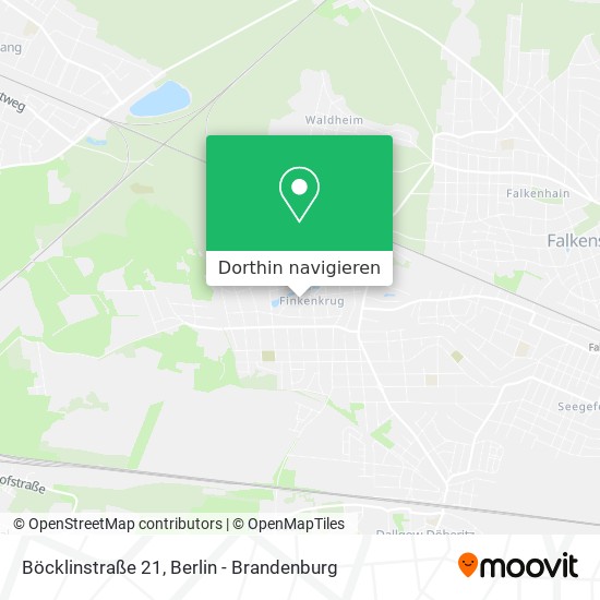 Böcklinstraße 21 Karte