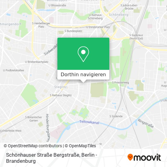 Schönhauser Straße Bergstraße Karte