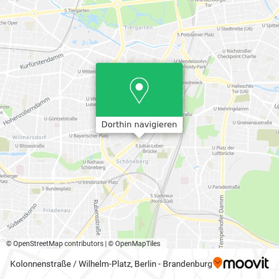 Kolonnenstraße / Wilhelm-Platz Karte