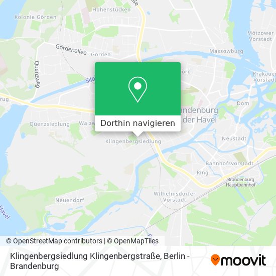 Klingenbergsiedlung Klingenbergstraße Karte