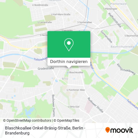 Blaschkoallee Onkel-Bräsig-Straße Karte