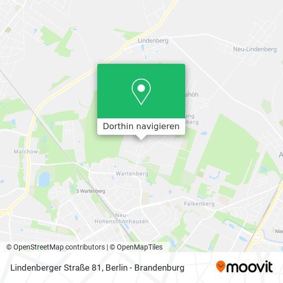 Lindenberger Straße 81 Karte