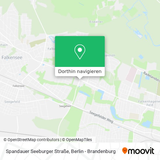 Spandauer Seeburger Straße Karte
