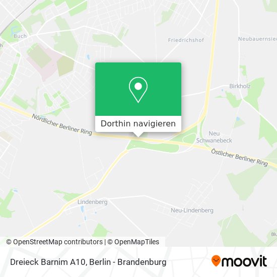 Dreieck Barnim A10 Karte