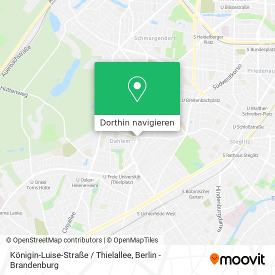 Königin-Luise-Straße / Thielallee Karte