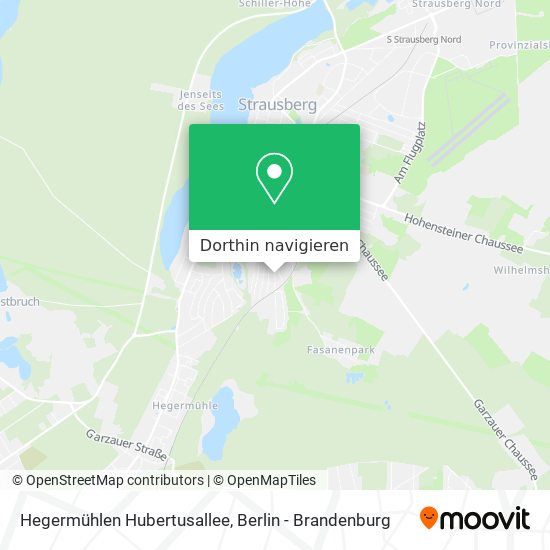 Hegermühlen Hubertusallee Karte