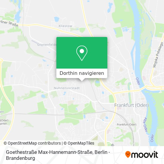 Goethestraße Max-Hannemann-Straße Karte
