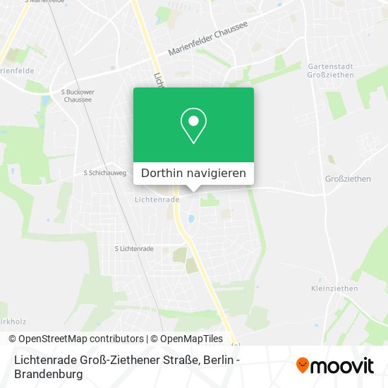 Lichtenrade Groß-Ziethener Straße Karte