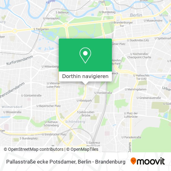 Pallasstraße ecke Potsdamer Karte