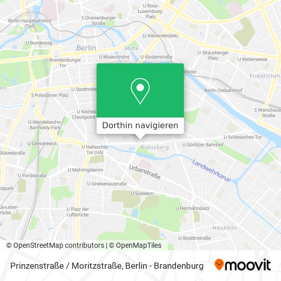 Prinzenstraße / Moritzstraße Karte