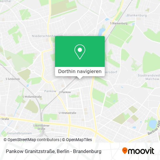 Pankow Granitzstraße Karte