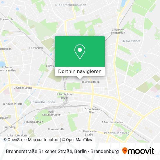 Brennerstraße Brixener Straße Karte