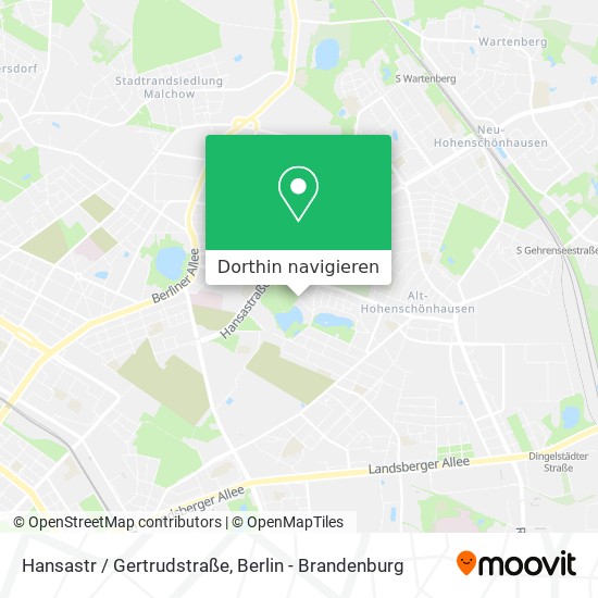 Hansastr / Gertrudstraße Karte