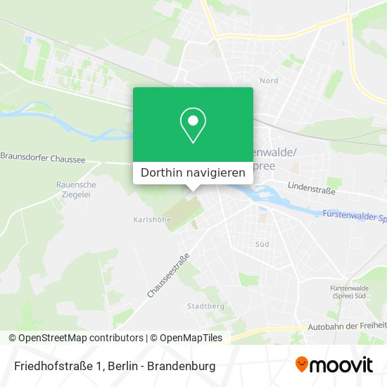 Friedhofstraße 1 Karte