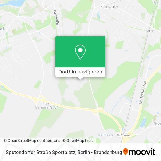 Sputendorfer Straße Sportplatz Karte