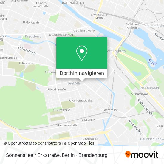 Sonnenallee / Erkstraße Karte