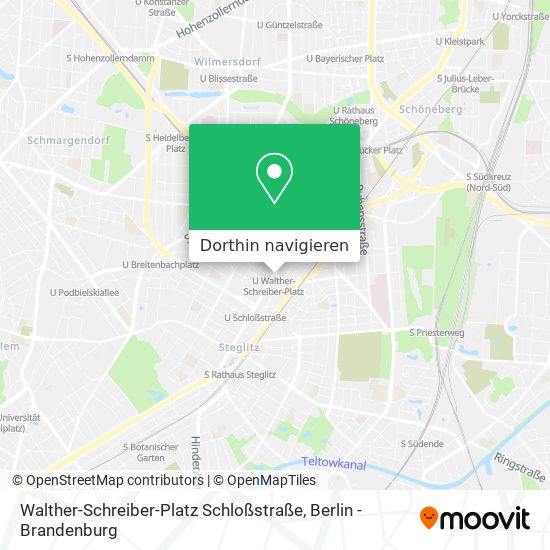 Walther-Schreiber-Platz Schloßstraße Karte