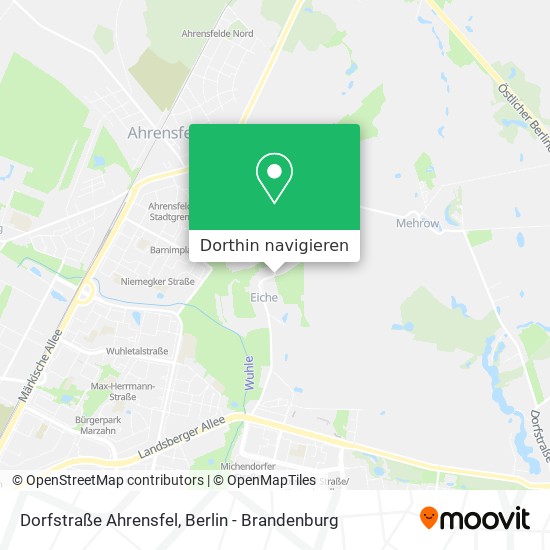 Dorfstraße Ahrensfel Karte