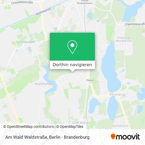 Am Wald Waldstraße Karte