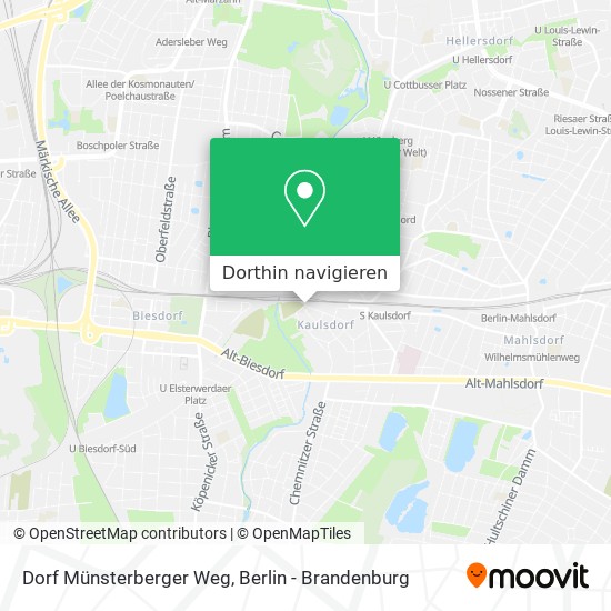 Dorf Münsterberger Weg Karte
