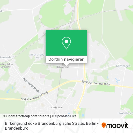 Birkengrund ecke Brandenburgische Straße Karte