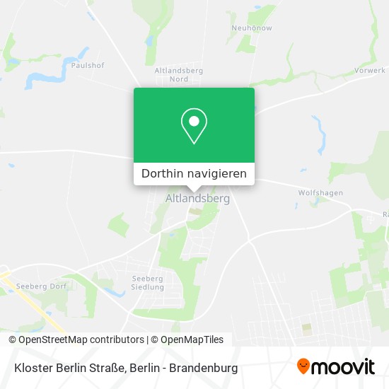 Kloster Berlin Straße Karte