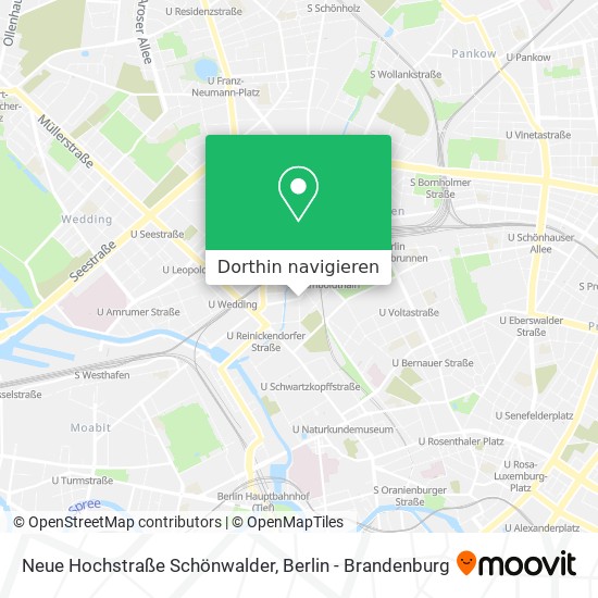 Neue Hochstraße Schönwalder Karte