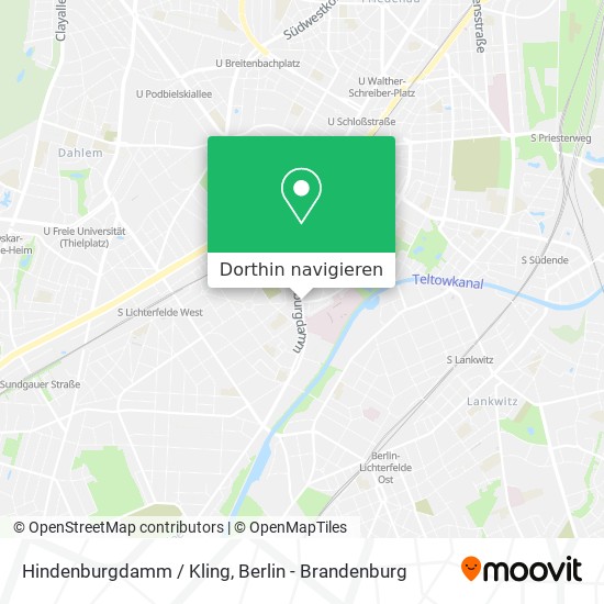 Hindenburgdamm / Kling Karte