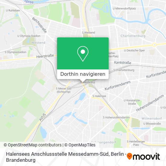 Halensees Anschlussstelle Messedamm-Süd Karte