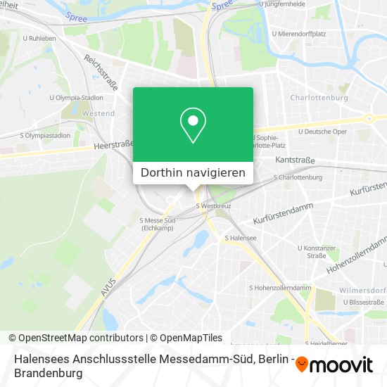 Halensees Anschlussstelle Messedamm-Süd Karte