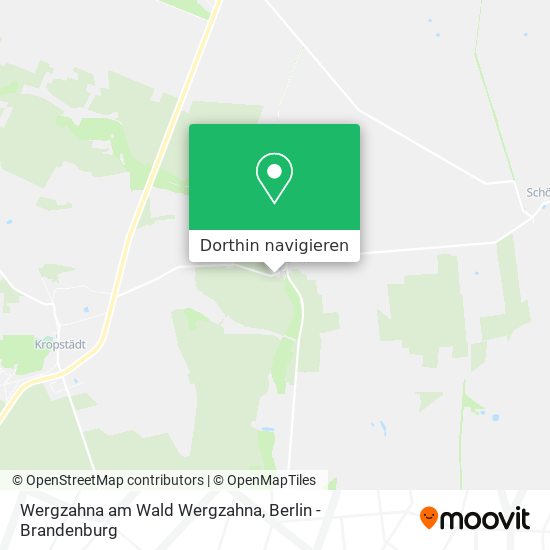Wergzahna am Wald Wergzahna Karte