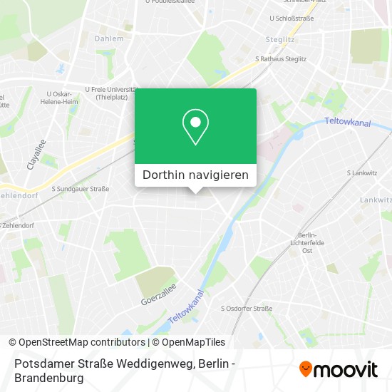 Potsdamer Straße Weddigenweg Karte