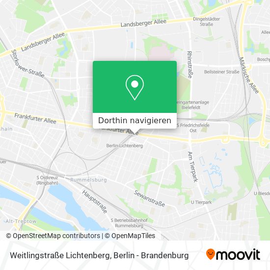 Weitlingstraße Lichtenberg Karte