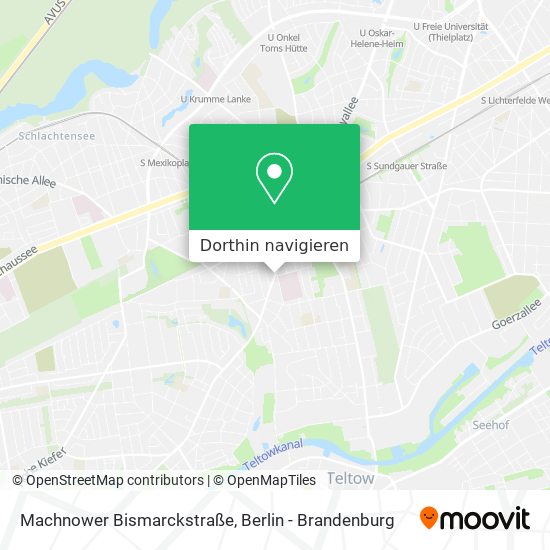 Machnower Bismarckstraße Karte