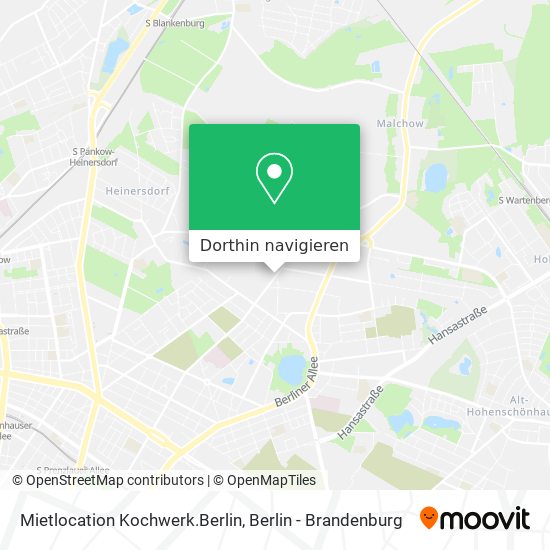 Mietlocation Kochwerk.Berlin Karte