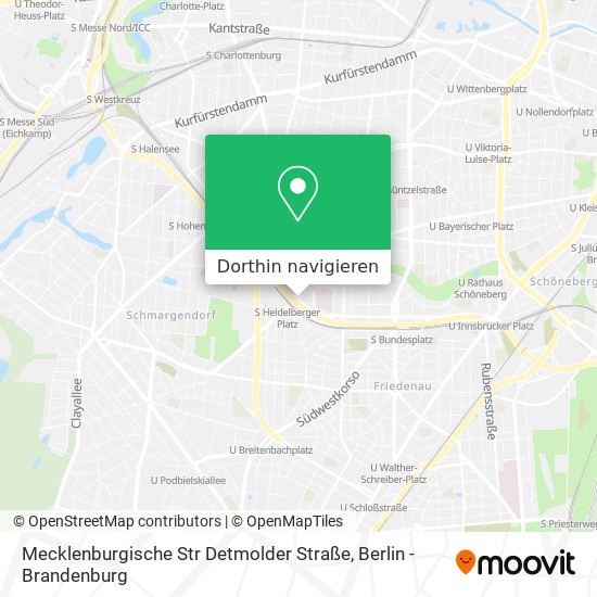 Mecklenburgische Str Detmolder Straße Karte