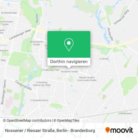 Nossener / Riesaer Straße Karte