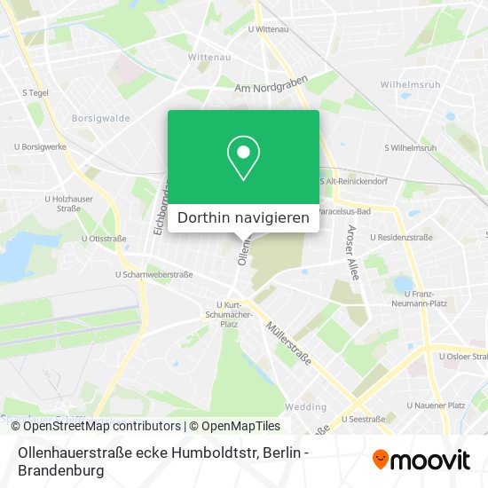 Ollenhauerstraße ecke Humboldtstr Karte