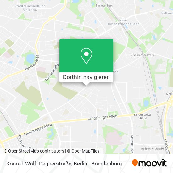 Konrad-Wolf- Degnerstraße Karte