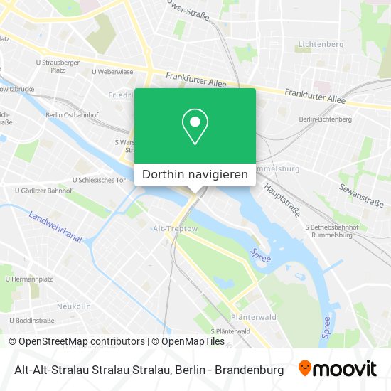 Alt-Alt-Stralau Stralau Stralau Karte