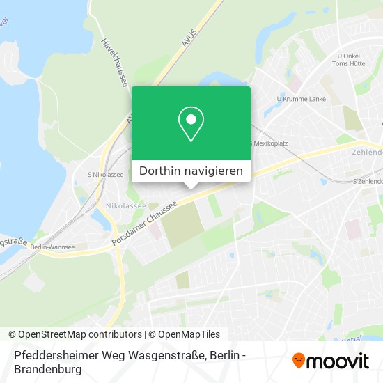Pfeddersheimer Weg Wasgenstraße Karte