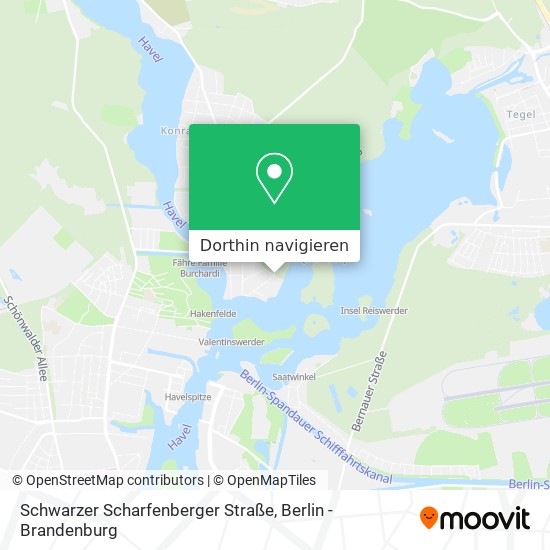 Schwarzer Scharfenberger Straße Karte