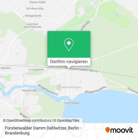 Fürstenwalder Damm Dahlwitzer Karte