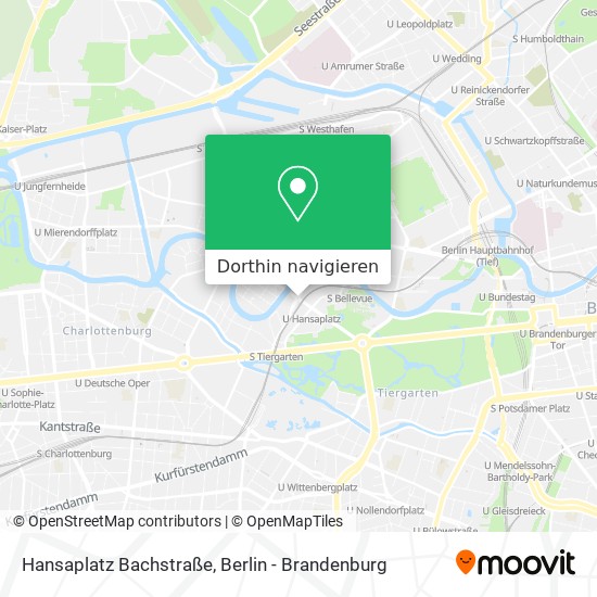 Hansaplatz Bachstraße Karte