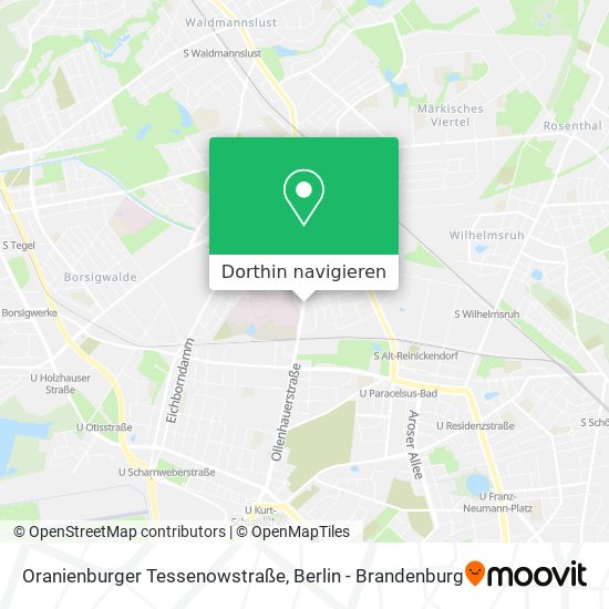 Oranienburger Tessenowstraße Karte