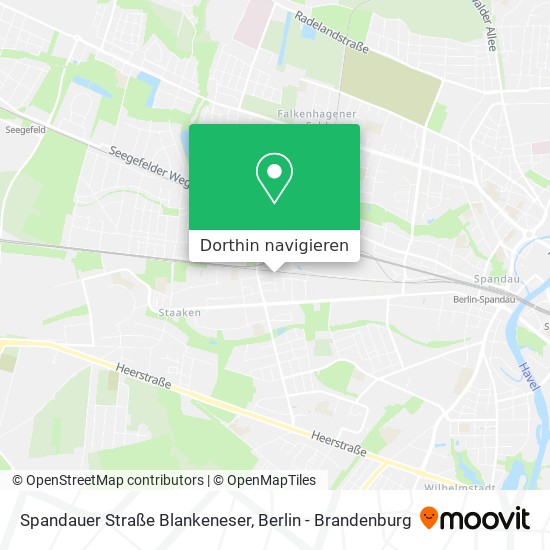 Spandauer Straße Blankeneser Karte