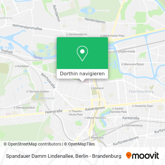 Spandauer Damm Lindenallee Karte