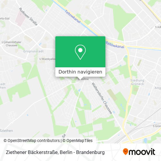 Ziethener Bäckerstraße Karte