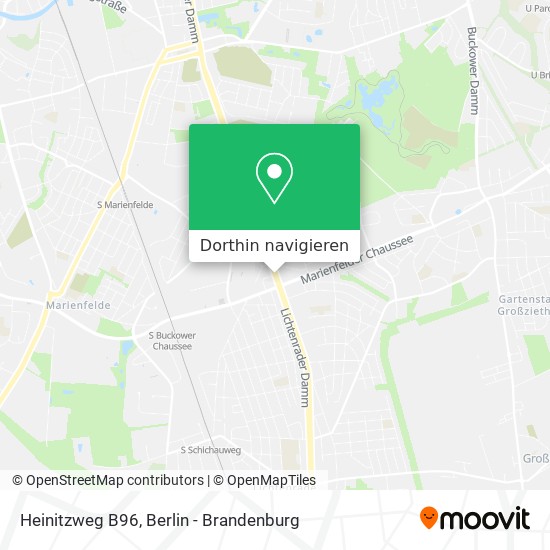 Heinitzweg B96 Karte