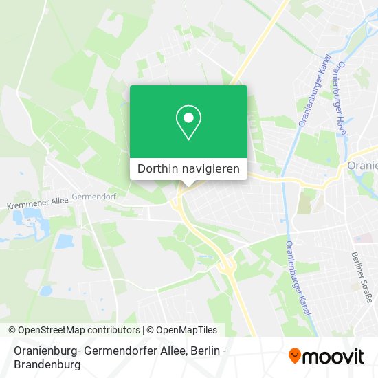 Oranienburg- Germendorfer Allee Karte